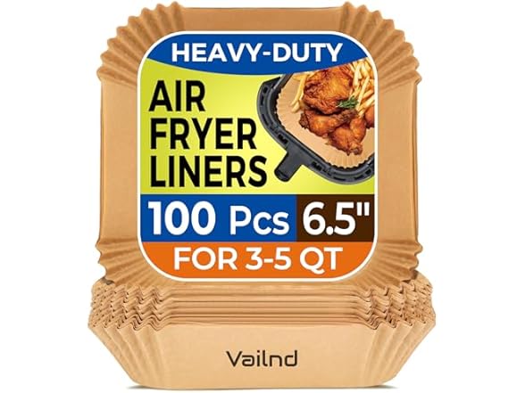 Air Fryer Paper Liners Disposable: 100PCS