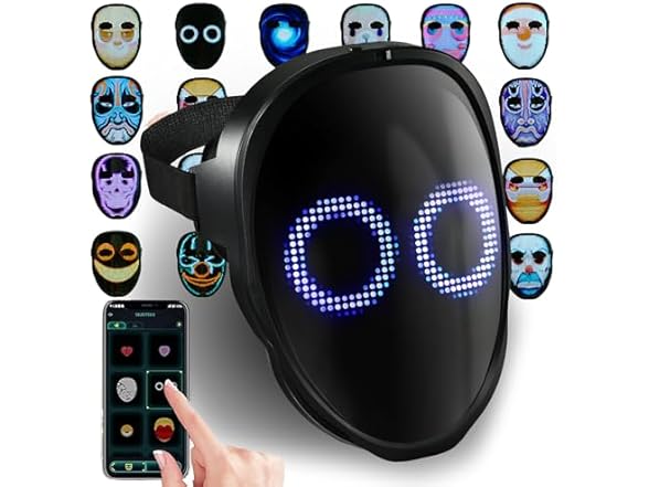 Halloween LED Face Transforming Mask