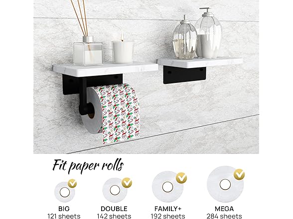 STYLWARE 2 Shelve Toilet Paper Holder
