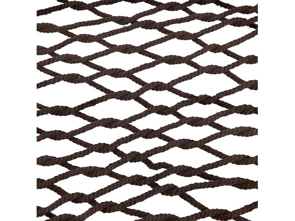 Sunnydaze Double Cotton Rope Hammock for Outside with Spreader Bar, Brown