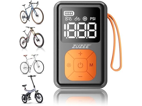 ZUZEE Mini Bike Pump 150PSI Electric