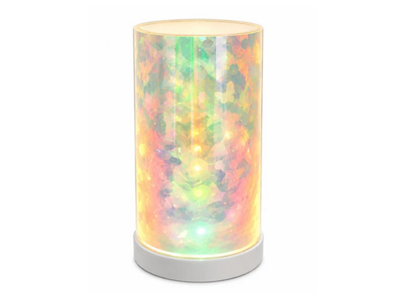 Iridescent Butterfly Print Projection Table Light