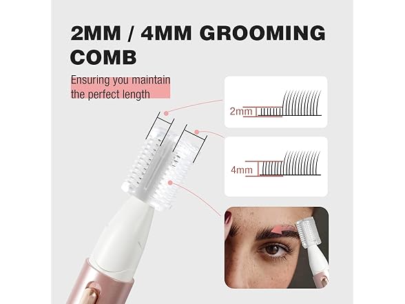SUPRENT Women's Facial Hair Remover and Eyebrow Trimmer