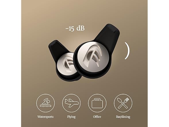 Dynamic ear filter -15 dB Earplugs
