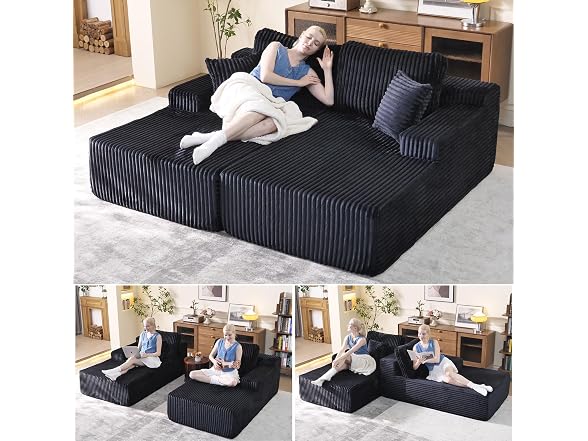 3 in 1 Sofa Bed Couch, Convertible