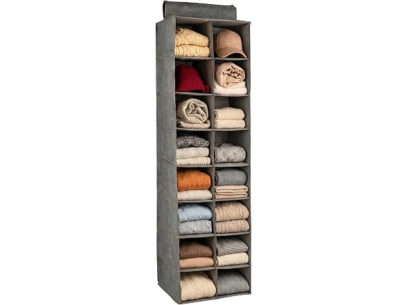 Simplify 16 Pocket Shoe Organizer in Grey