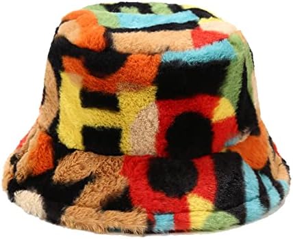 Women's Faux Fur Fuzzy Bucket Hat