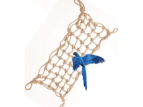 Morezi Parrot Bird Climbing Net - Cotton Rope