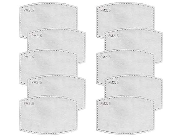 Safe-Mate Carbon Filters for Adult Cloth Masks