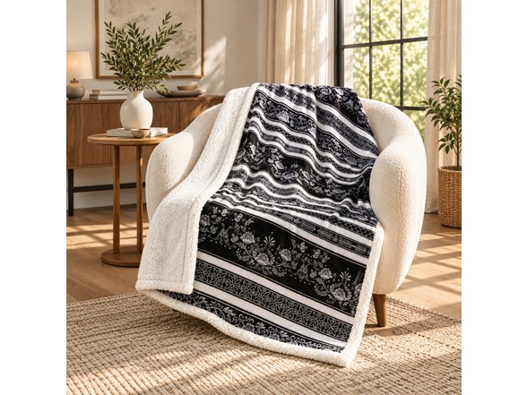 50 x 60 Printed Sherpa Throw Blanket - Gallery 3
