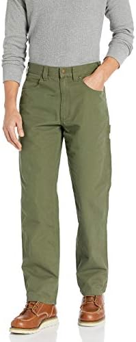 Amazon Essentials Men's Relaxed-Fit Carpenter Utility Pant with Tool Pockets, Olive, 38W x 32L