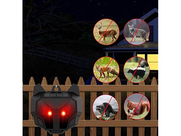 NUIODW 4 Pack Nocturnal Animal Repellent