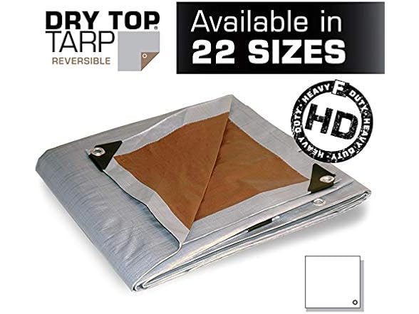 Dry Top 12x24 Multi-Purpose Silver/Brown Heavy Duty Dry To
