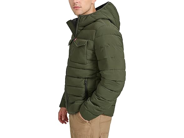 Levis Mens 2-Pocket Quilted Puffer (M)