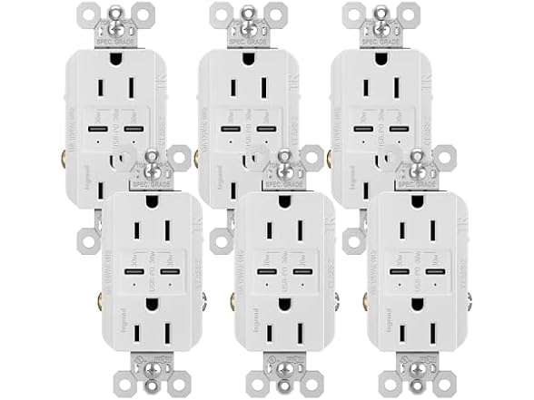 Legrand Radiant 15 Amp 125-Volt Decorator Duplex Outlet