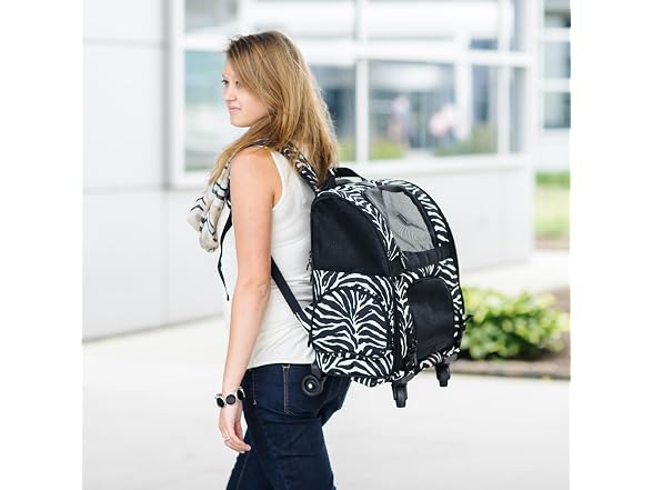 Gen7Pets Dog Carrier - Large Black Roller Bag