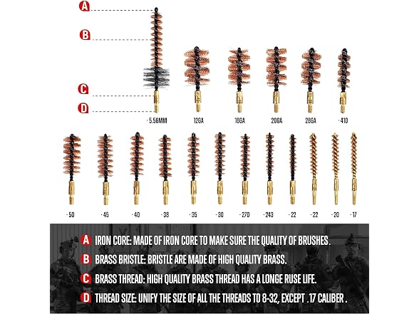 GLORYFIRE 82-Pc Gun Cleaning Kit
