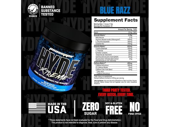 Mr. Hyde Xtreme Pre Workout Powder