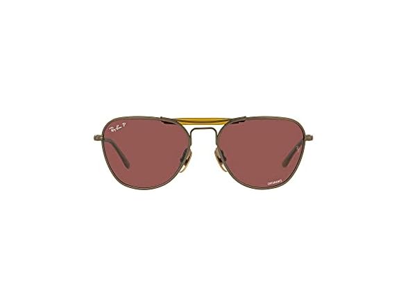 Ray-Ban Unisex RB8064 Titanium Aviator Sunglasses