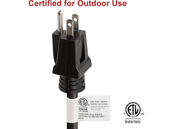 Clear Power15 ft Indoor/Outdoor Ext Cord 16/3 SJTW