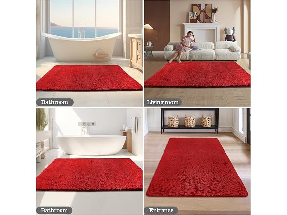 Yeaban Large Bathroom Rug 36"x60" ? Thick Che