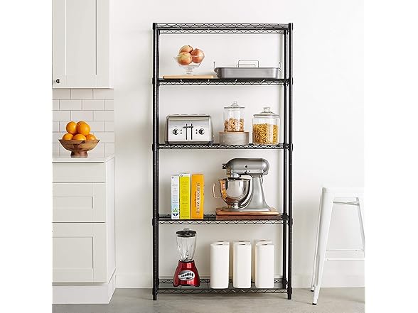 Amazon Basics 5-Shelf Steel Wire Rack Storage