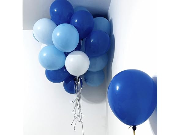 200 Pieces Blue UV Neon Balloons