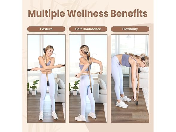 poptuu Acacia Wood Posture Corrector