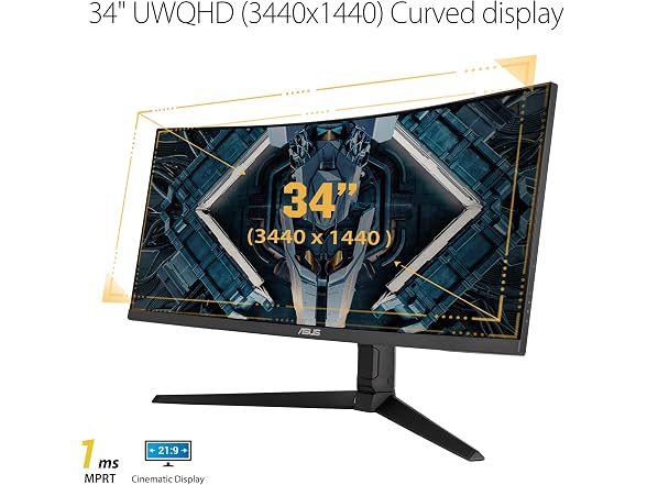 ASUS TUF Gaming VG34VQL1B - 34" Gaming Monitor