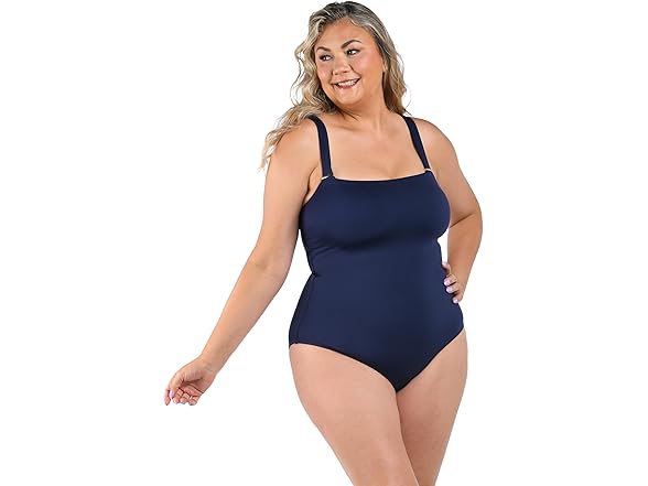 La Blanca Women Over Shoulder One Piece Swimsuit
