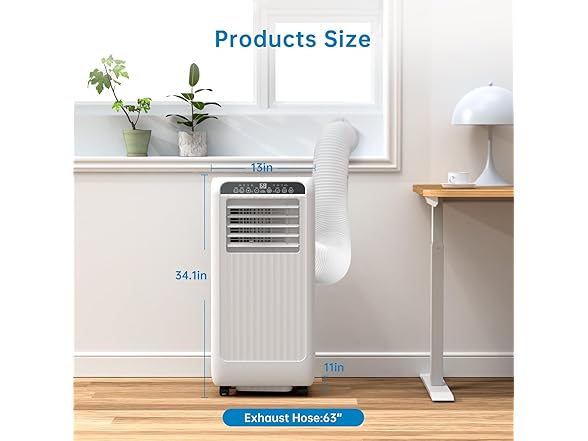 GAOMON 8,000 BTU Portable Air Conditioner 350 SqFt