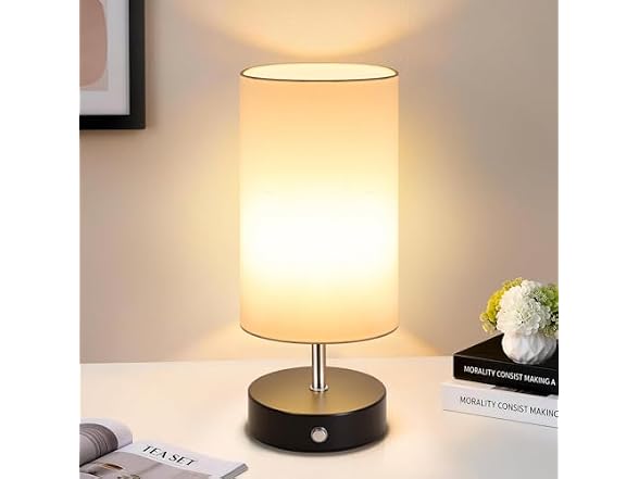 TOBUSA Black Cordless Table Lamp