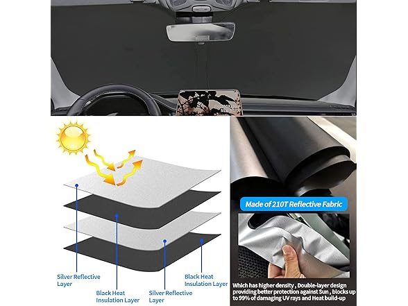 Moricere Upgrade Windshield Sun Shade