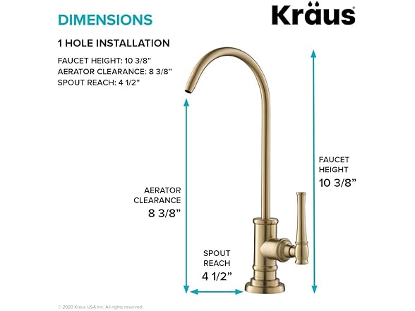 KRAUS Allyn 100% Lead-Free Kitchen Water