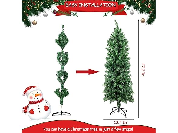 KISIQI 4Ft Christmas Decor Tree