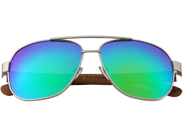 Tucci Italy Green Aviator Sunglasses
