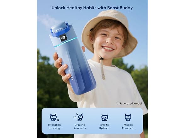 WATERH 16oz Smart Water Bottle