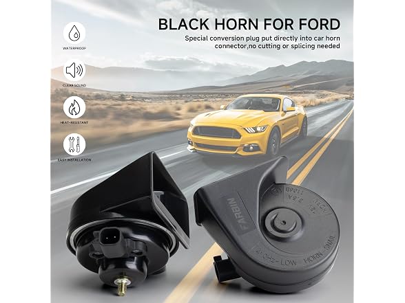 FARBIN Car Horn Replacement for Ford F150,F250,Focus