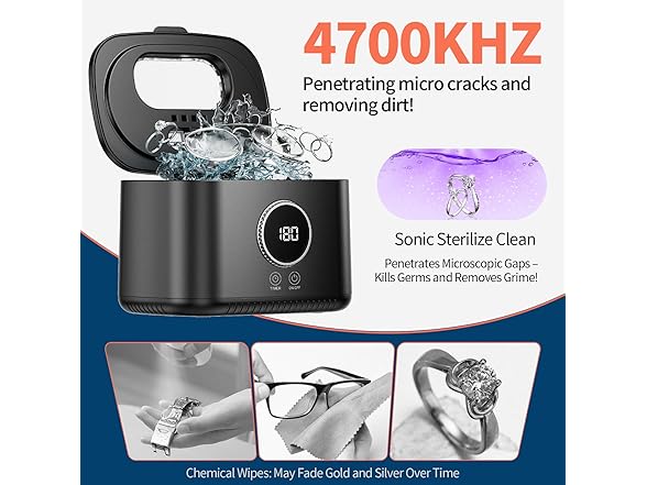 MQOMQO Ultrasonic Jewelry Cleaner