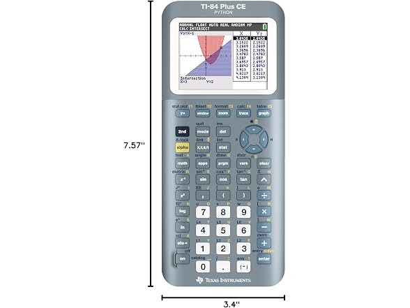 TI-84 Plus CE Graphing Calculator Texas Instruments, Fractal Frost (Open Box)