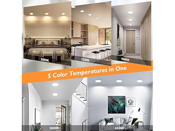 BesLowe 12 Pack 5CCT LED Ceiling Lights