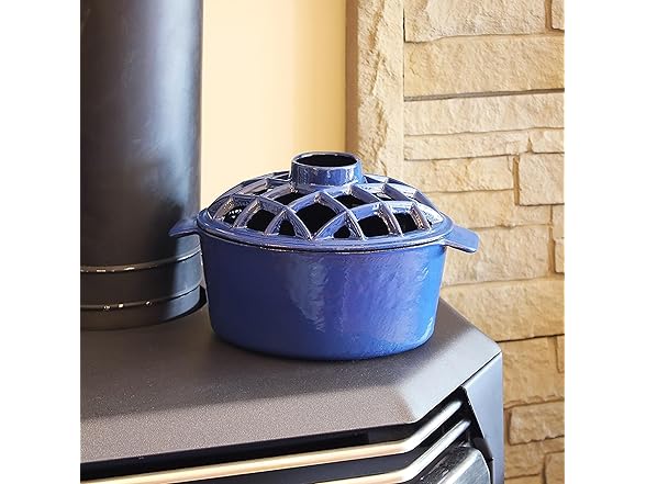 Blue Lattice Top Steamer