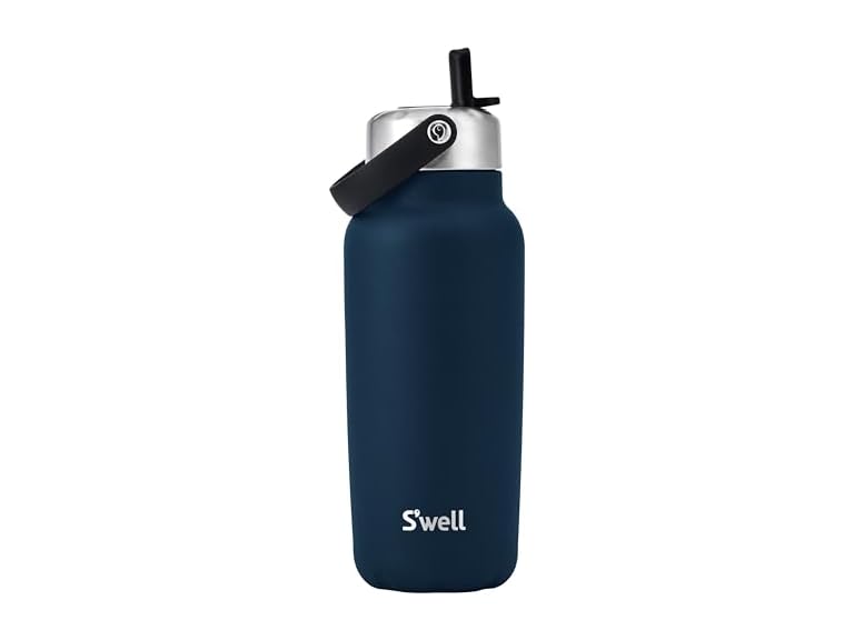 S'well Recycled Stainless Steel Explorer with Flip Straw Lid, 32oz