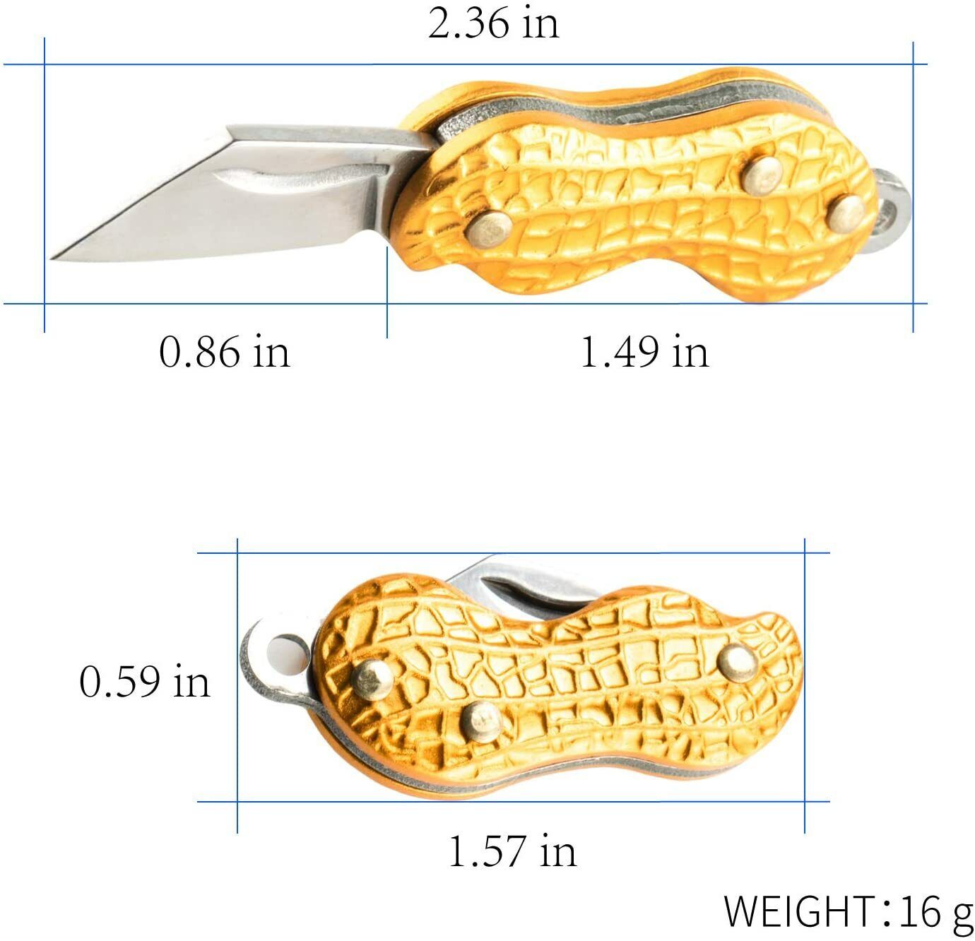 Portable Folding Knife Peanut-Shaped - Gallery 6