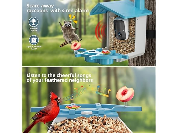 INKCKU Bird Feeder with Camera
