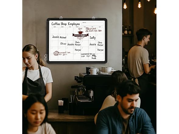 VUSIGN Monthly Dry Erase Calendar Whiteboard for Wall