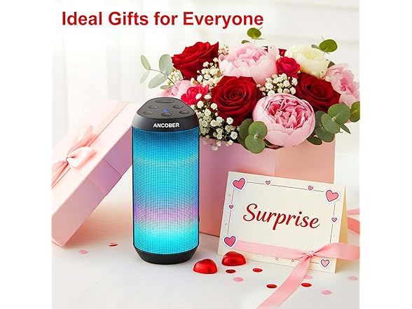 ANCOBER Portable Bluetooth Speaker