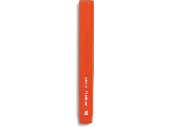 TRU RED Tank Permanent Markers, Chisel Tip, Astd