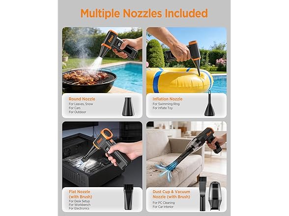 Fittwt Electric Air Duster 2-in-1