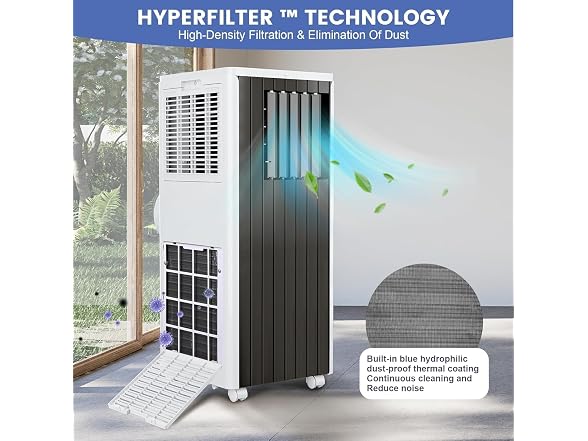 GARVEE JHS-A029A-05KR-D3 AC 8,000 BTU, 3-In-1